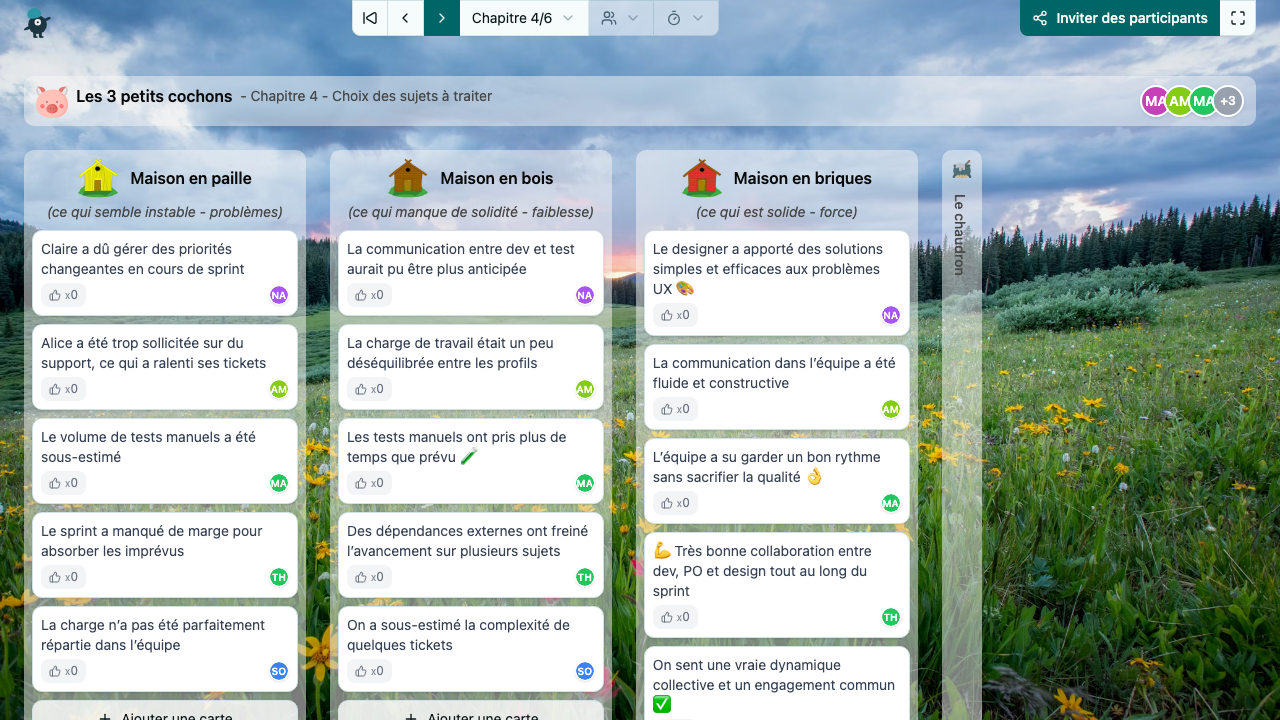 Les 3 petits cochons - choose-subjects